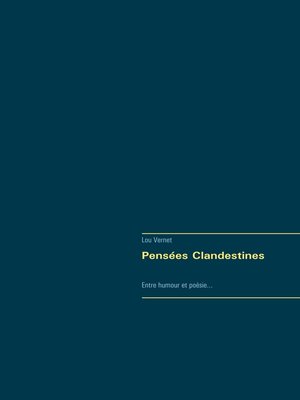 cover image of Pensées Clandestines